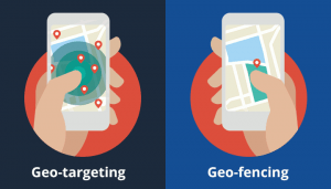 هدفگیری مبتنی بر جغرافیا / Geo-targeting : نمایش تبلیغات به اشخاص بر اساس موقعیت فیزیکی آنها را میگویند.