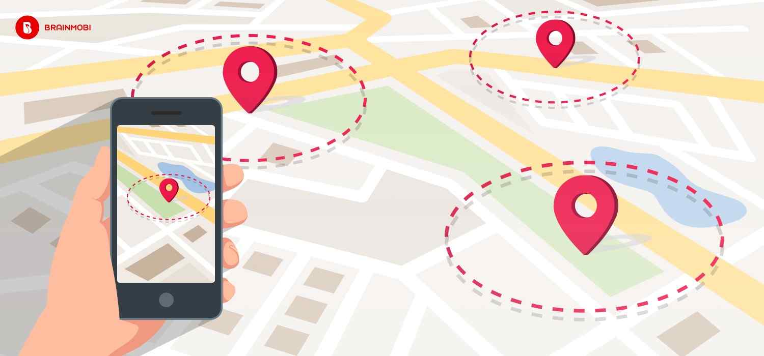 تعیین محدوده جغرافیایی / Geofencing : ایجاد یک اعلان، با استفاده از موقعیت جغرافیایی فرد برای زمانی که به محلی ورود، یا از آن خارج میشود.