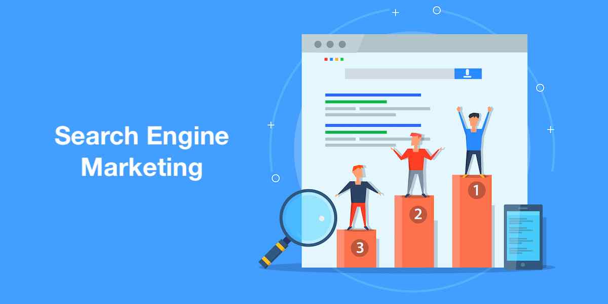 بازاریابی موتور جستجو / Search Engine Marketing : به عمل فروش یا ترویج محصولات / خدمات بوسیله موتورهای جستجو را بازاریابی موتور جستجو میگویند.